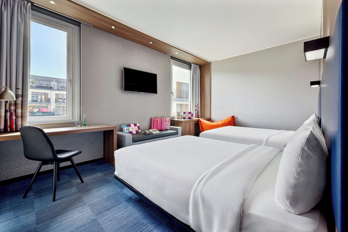 Family Loft, 2 Double Beds, Courtyard View | 1 bedroom, premium bedding, in-room safe, desk