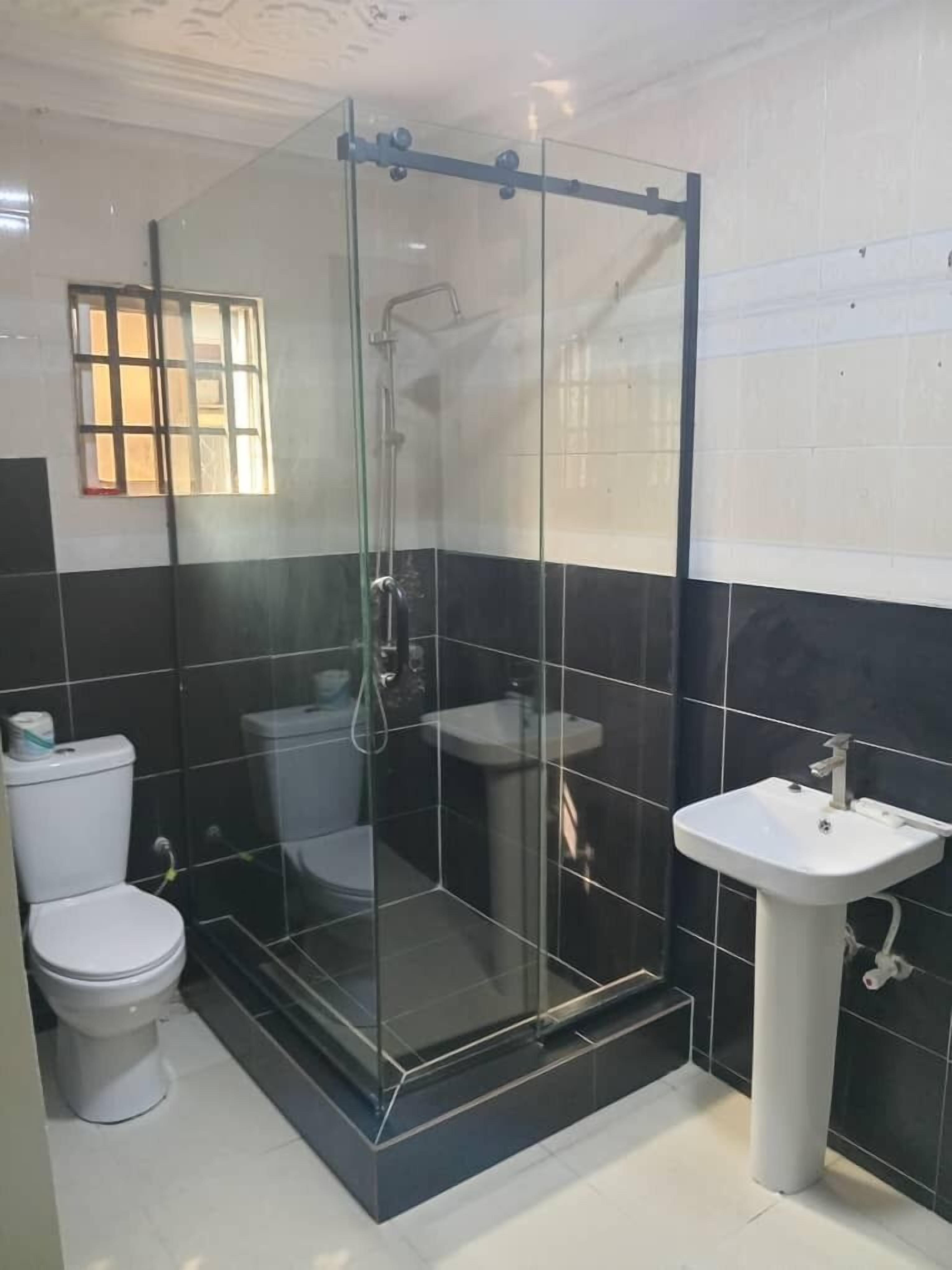 Free toiletries, hair dryer, towels