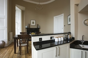 Apartment, 2 Bedrooms | Private kitchen | Full-size fridge, microwave, oven, stovetop