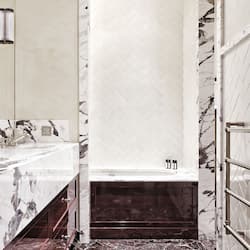 Room (Boudoir) | Bathroom | Designer toiletries, hair dryer, towels