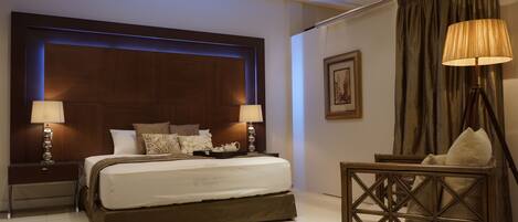 Ropa de cama de alta calidad y minibar