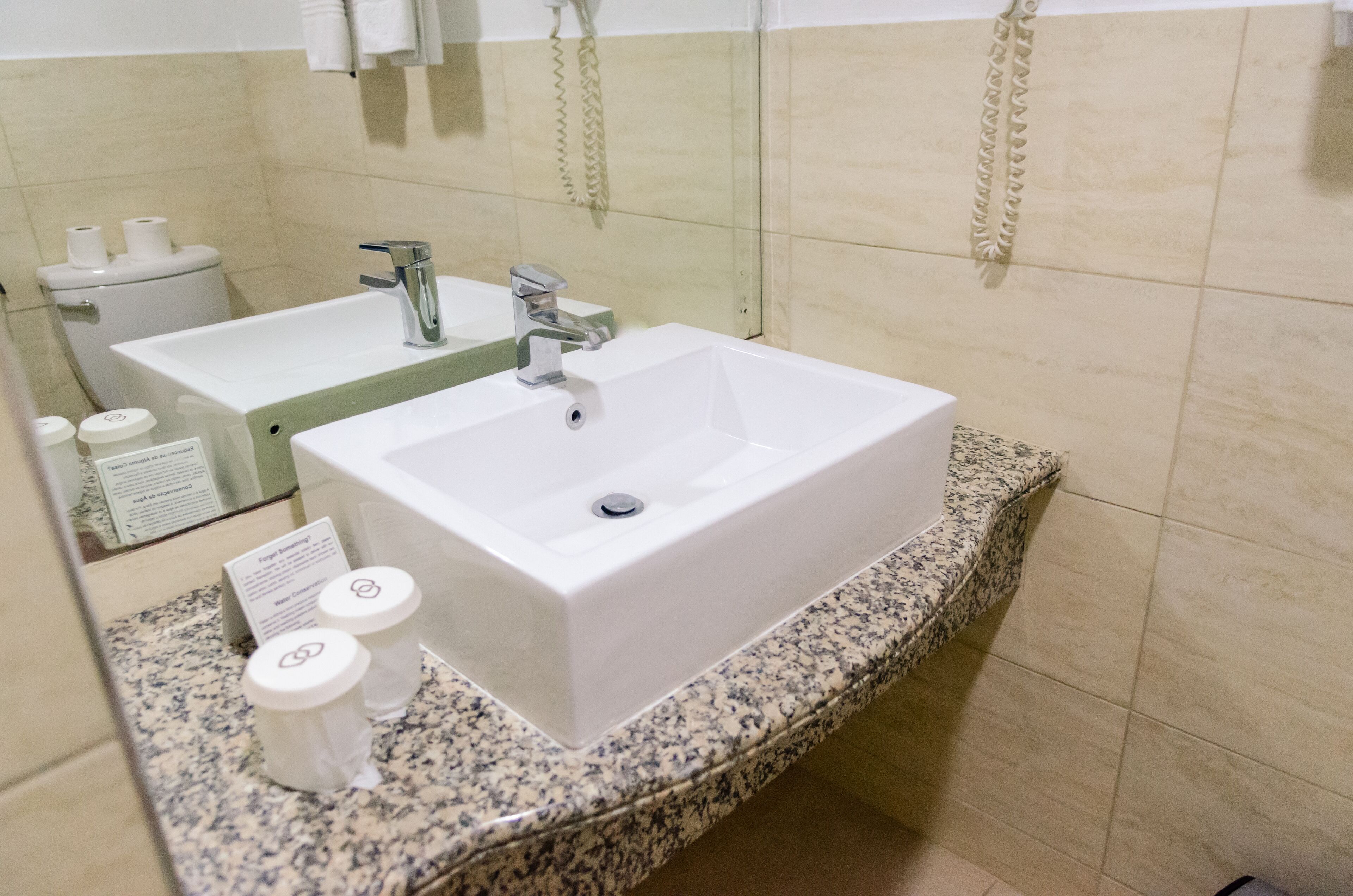 double or twin room | bathroom | shower, free toiletries, hair dryer, towels