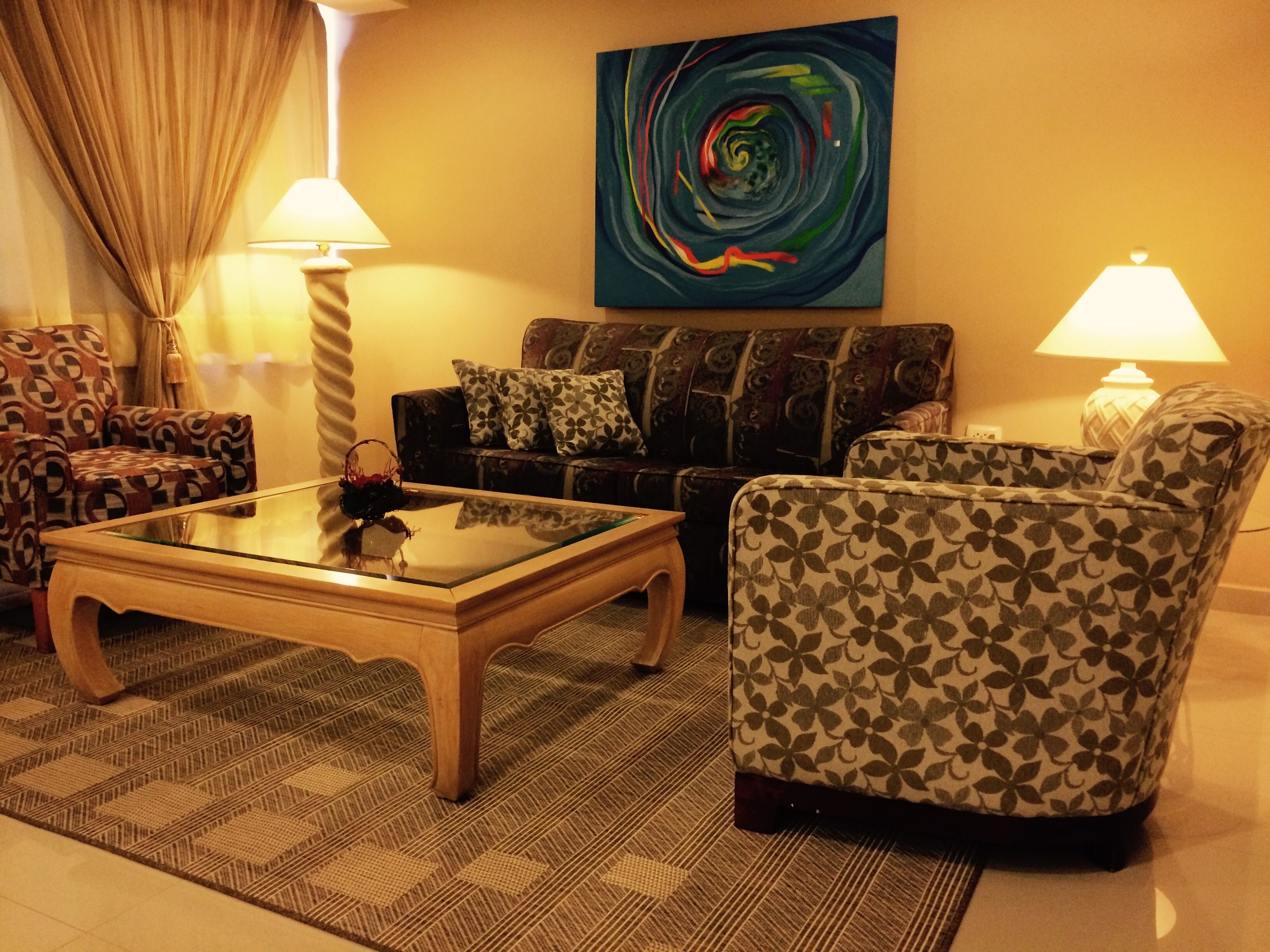 junior suite | living room | flat-screen tv