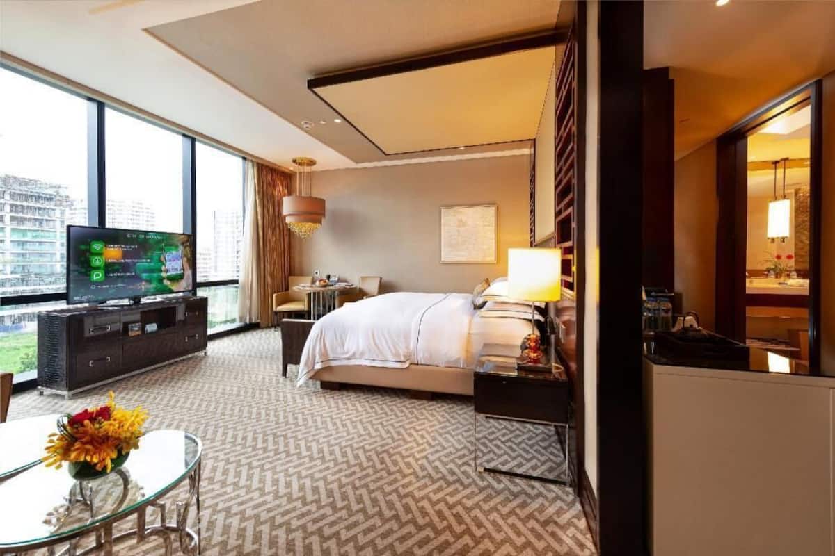 Ropa de cama de alta calidad y minibar