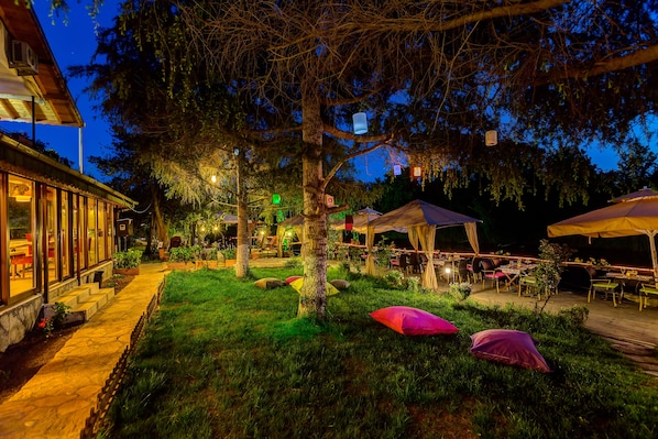 Front of property – evening/night
