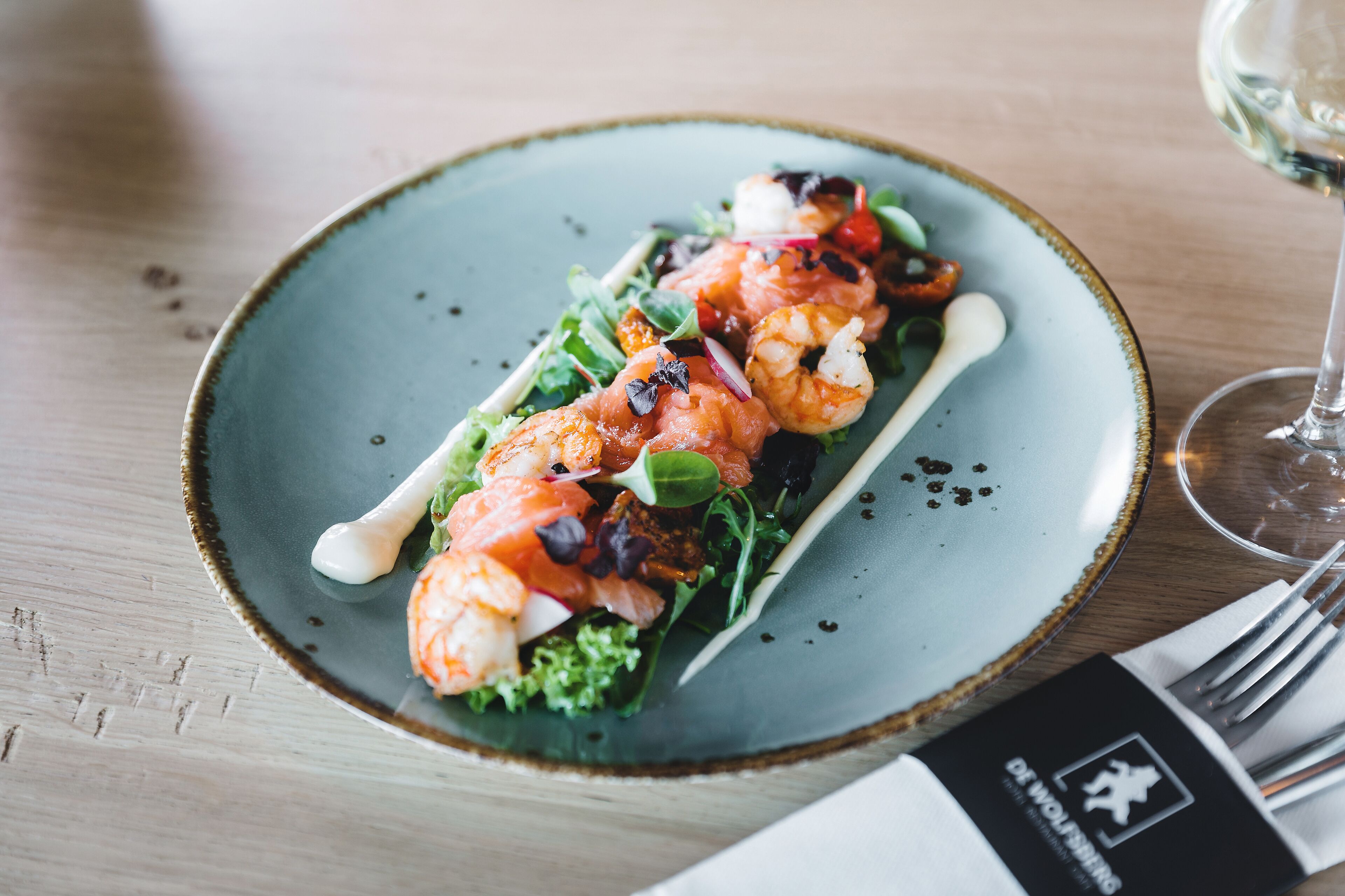 breakfast, lunch served; modern european cuisine, al fresco dining