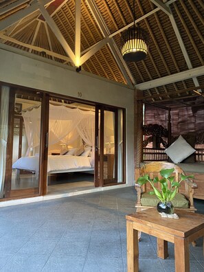 Phòng đôi Deluxe, quang cảnh vườn (1) | Hiên