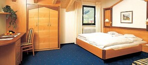 Classic Double Room, Balcony, Mountain View | In-room safe, desk, laptop workspace, cots/infant beds