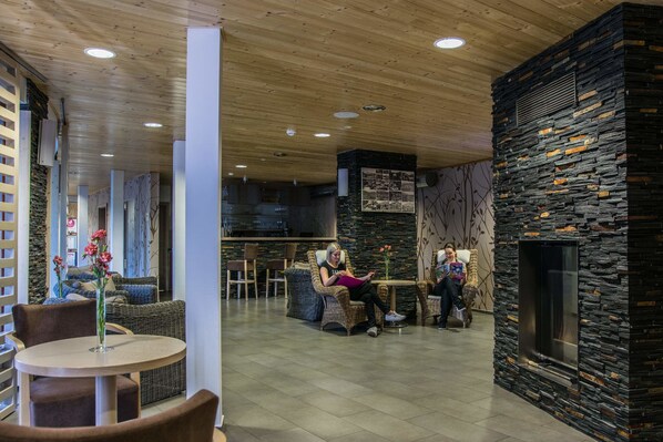 Sittområde i lobbyn
