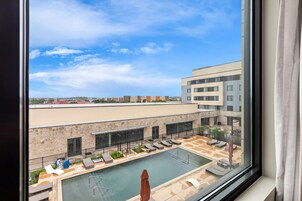 Egyptian cotton sheets, premium bedding, in-room safe, desk