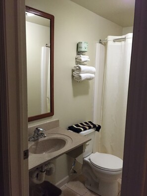 Room, 2 Double Beds, Smoking | Bathroom - Royal Inn Motel (Watertown)