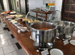 Free daily buffet breakfast