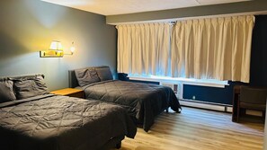 Room, 2 Queen Beds, Non Smoking, Kitchen | Desk, iron/ironing board, bed sheets