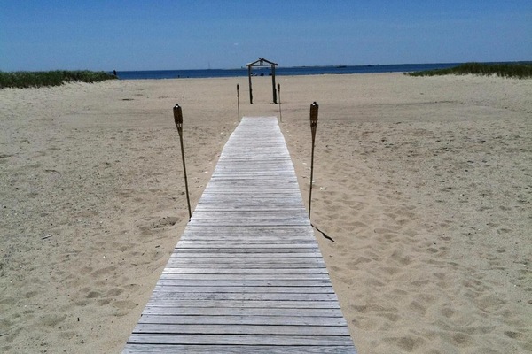 Private beach