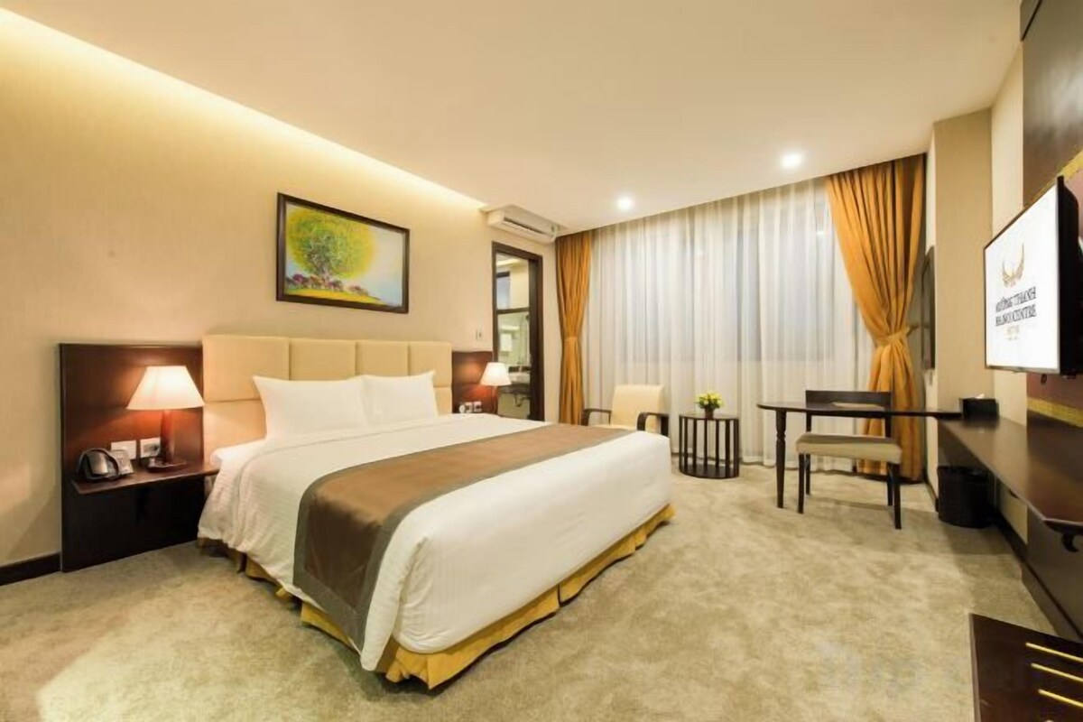 1 quarto, roupas de cama premium, frigobar, cofres nos quartos