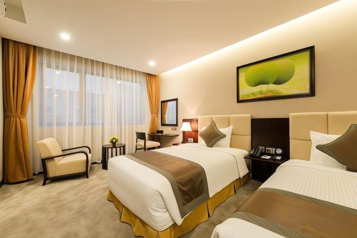 1 quarto, roupas de cama premium, frigobar, cofres nos quartos