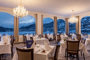 Breakfast, lunch, dinner served; Regional cuisine - Hotel Waldhaus am See (St. Moritz)