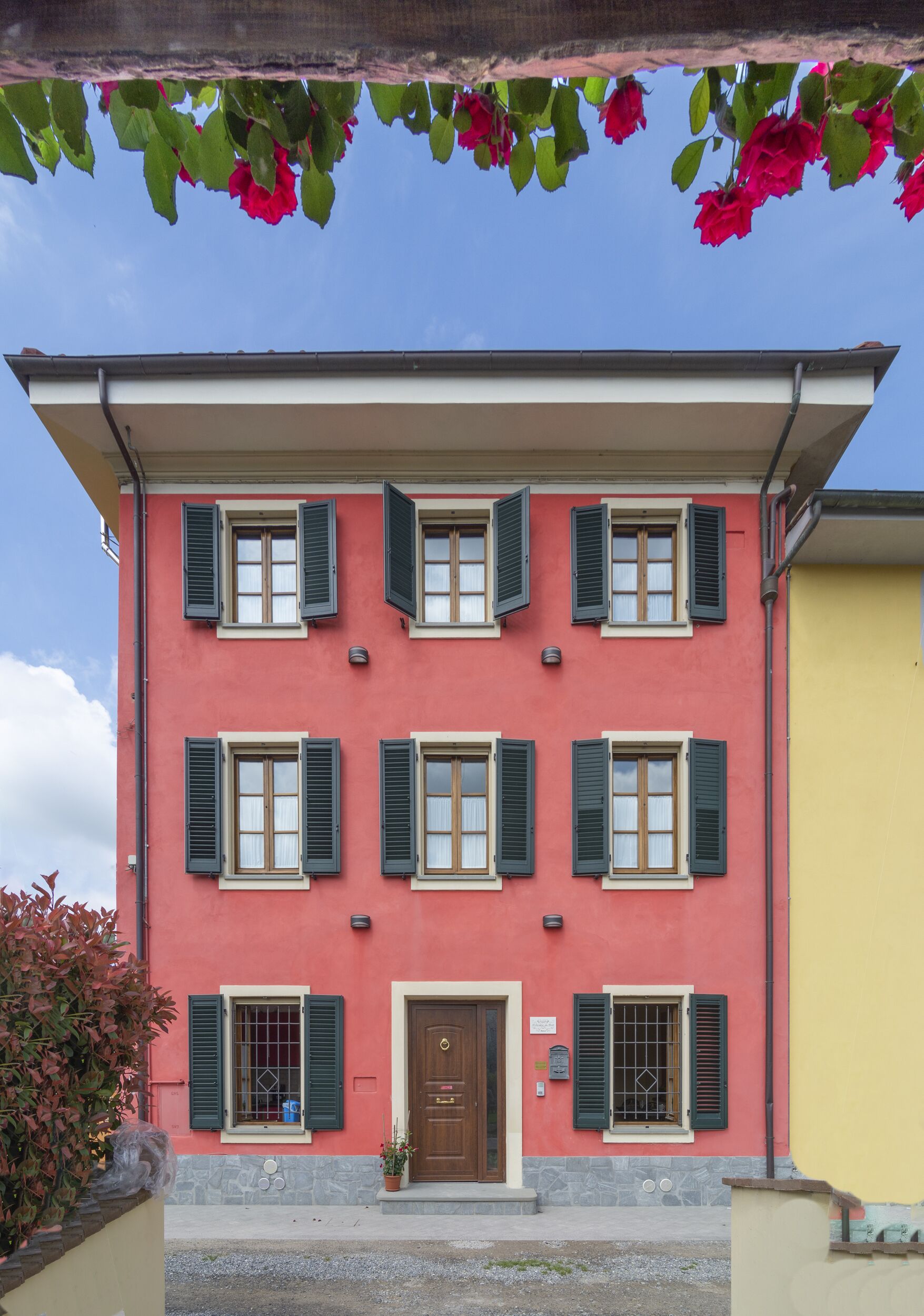 Majoituspaikan julkisivu