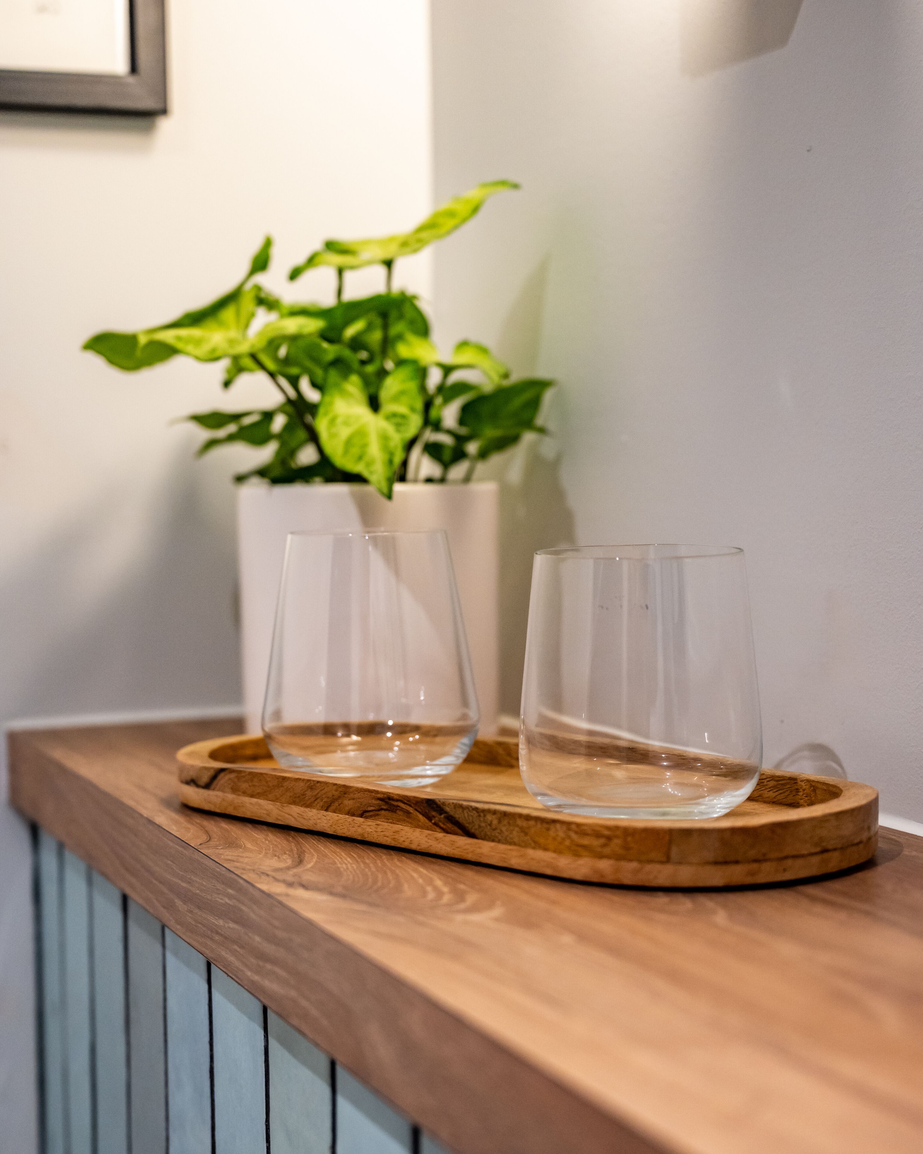 deluxe king or twin guest room | bathroom | designer toiletries, hair dryer, towels