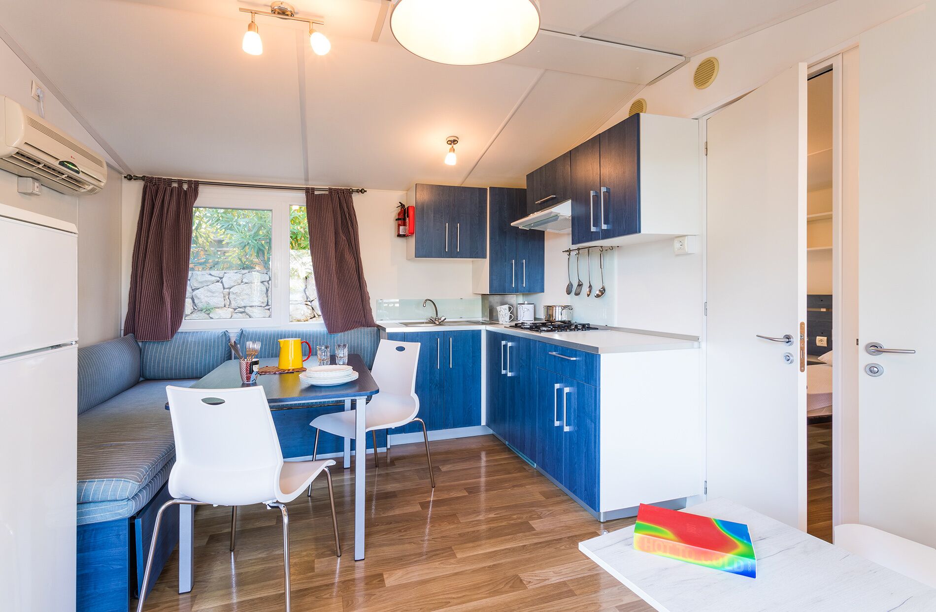 Superior Mobile Home, 2 Bedrooms | Living area | Flat-screen TV, table tennis