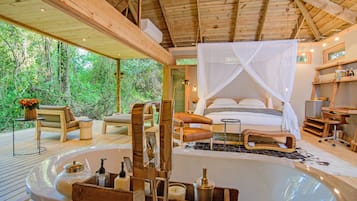 Luxury Forest Suite | 1 bedroom, Egyptian cotton sheets, premium bedding, down comforters