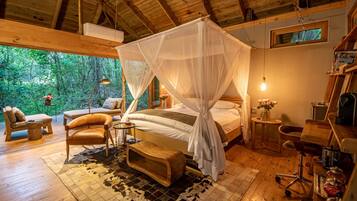 Habitació doble de luxe (Forest) | 1 dormitori, llençols de cotó egipci i roba de llit d'alta qualitat