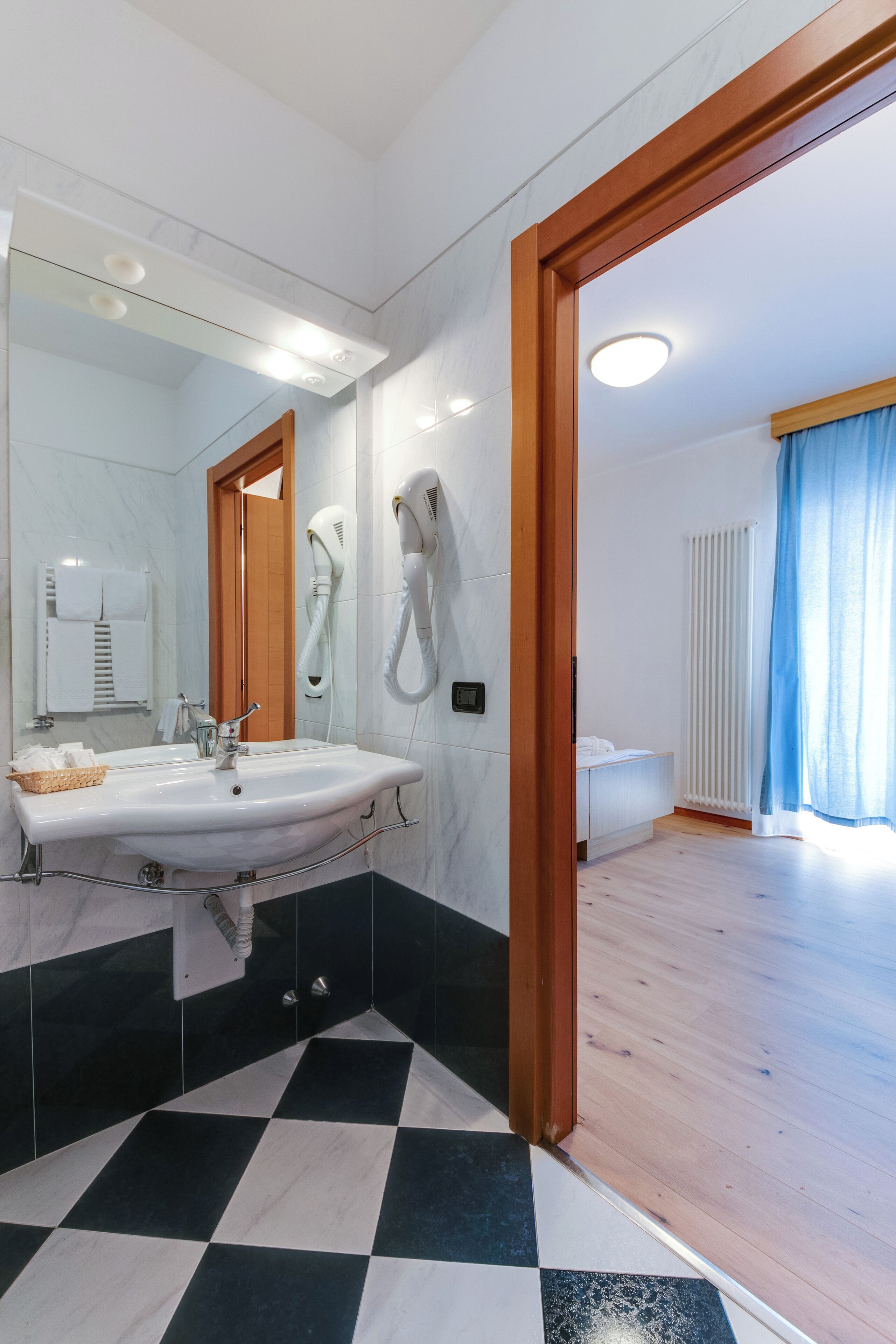family room | bathroom | shower, free toiletries, hair dryer, towels