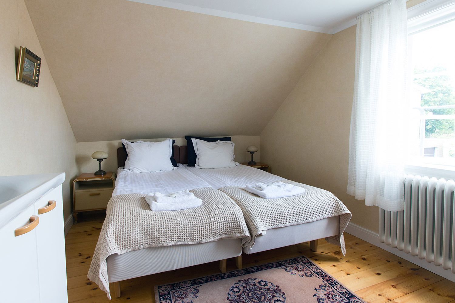 Basic Twin Room, Shared Bathroom | Desk, iron/ironing board (on request), WiFi (free)
