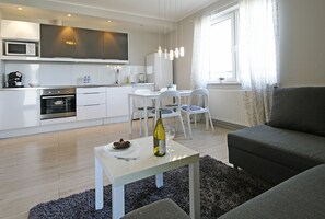 Leilighet, 1 soverom, terrasse (Diomedea) | 1 soverom, sengetøy av topp kvalitet og safe på rommet