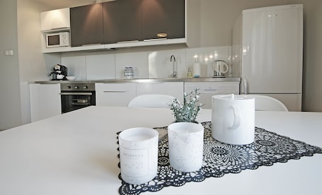 Apartment, 1 Bedroom, Terrace (Diomedea) | 1 bedroom, premium bedding, in-room safe, iron/ironing board