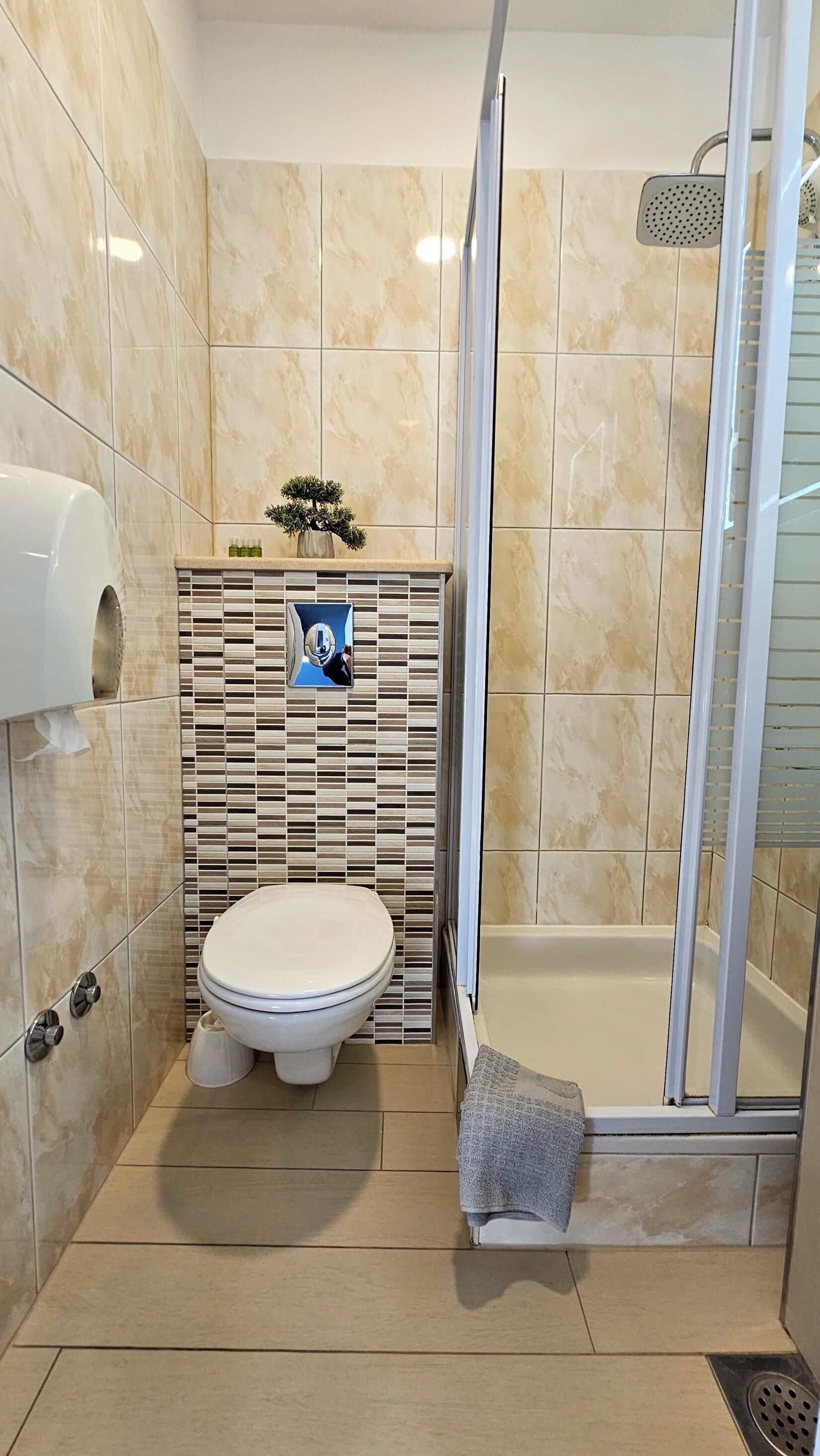 apartment, 1 bedroom | bathroom | shower, towels, soap, shampoo