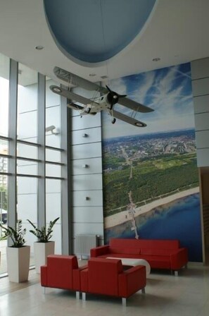 Sitteområde i lobbyen