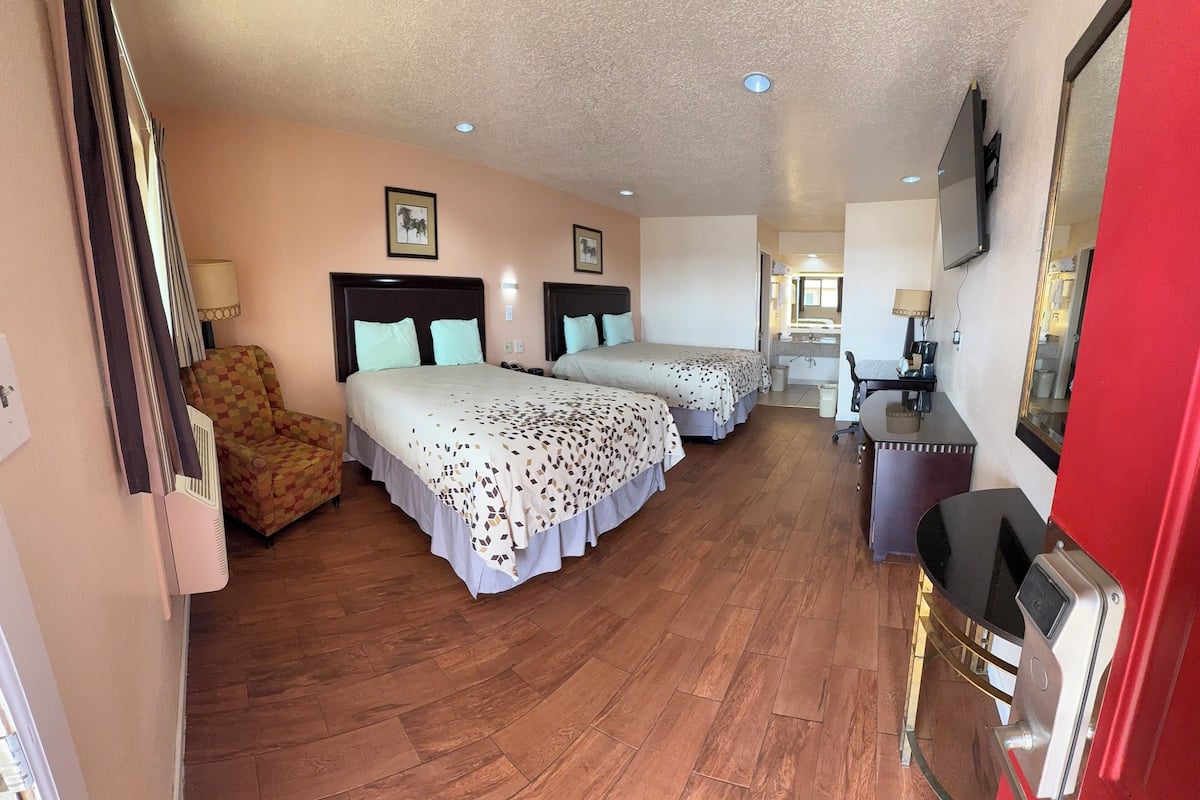 Standard Room, 2 Queen Beds, Non Smoking | Soundproofing, free WiFi, bed sheets, alarm clocks