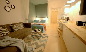 Superior Studio Suite, 1 Bedroom | 1 bedroom, premium bedding, in-room safe, iron/ironing board - IRS ROYAL APARTMENTS - IRS Cztery Oceany (Gdansk)