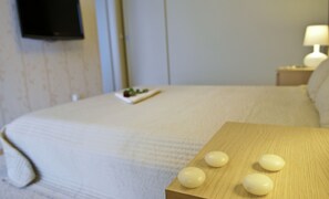 Apartment, 1 Bedroom (Machiato) | Premium bedding, in-room safe, desk, iron/ironing board