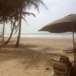 On the beach, beach bar