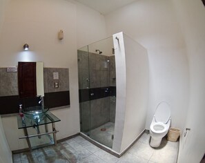 Shower, free toiletries, hair dryer, towels - Hotel Anabi (Querétaro)