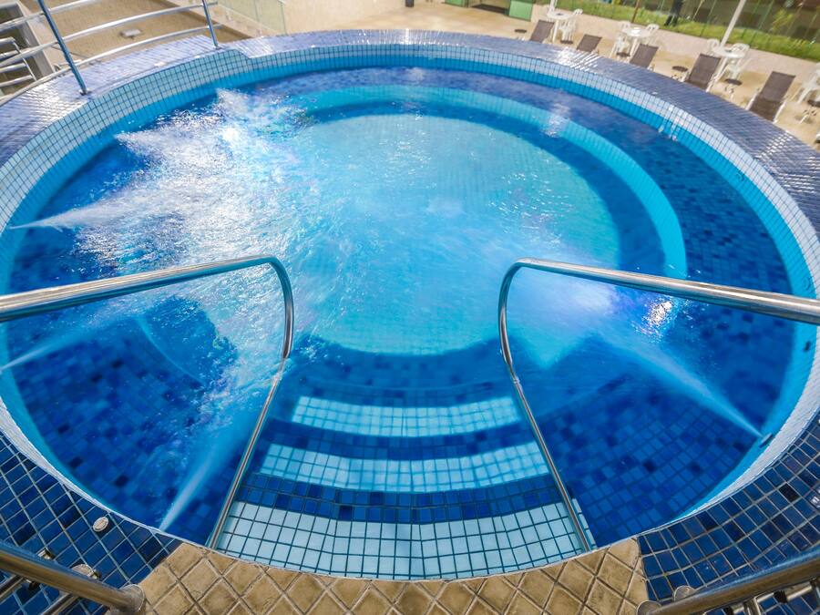 Indoor pool, open 8:00 AM to 10:00 PM, sun loungers