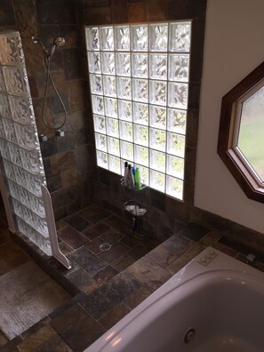 Bathroom shower - Volcano Acres Ranch B&B (Volcano)