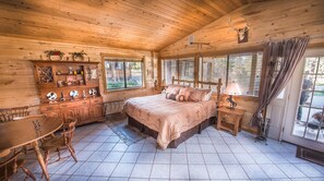 Design Cottage, Kitchenette, Mountain View | Living area | 50-inch flat-screen TV with satellite channels, TV - Elktrace Bed & Breakfast (Pagosa Springs)