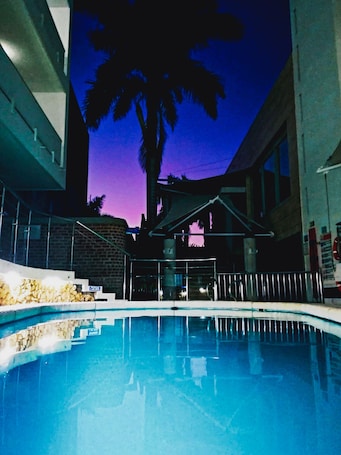 Indoor pool, outdoor pool