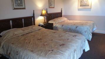 Room, 2 Double Beds | Desk, soundproofing, free WiFi