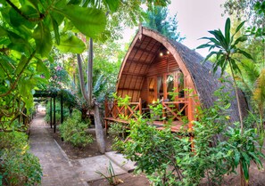 Sasak Bungalow | View from room - Manta Dive Resort Gili Air (Gili Air)