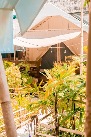 Luxe tent, 1 slaapkamer, privébadkamer | Kameruitzicht