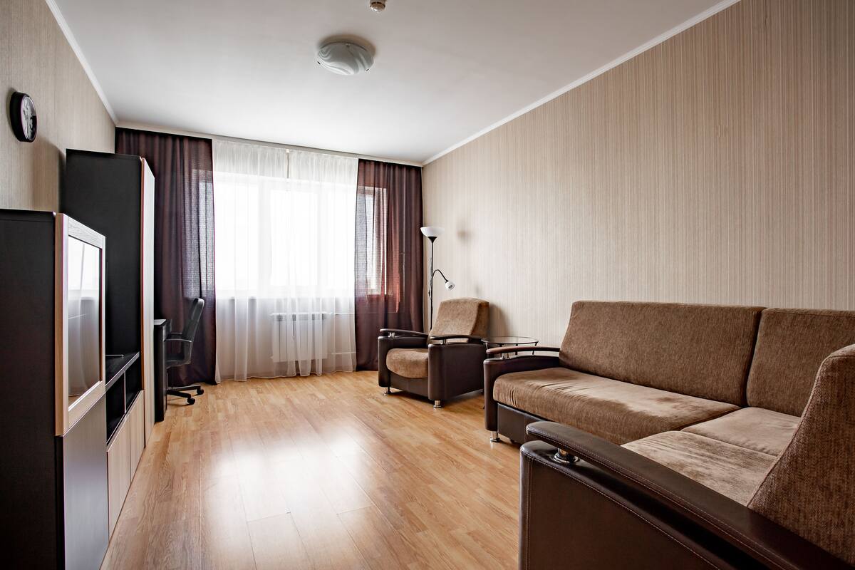 1 bedroom, desk, soundproofing, iron/ironing board