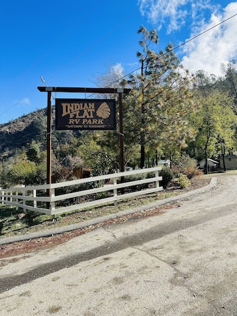 Front of property. Indian Flat RV Park - Tent Cabins & Cottages