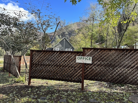 Front of property. Indian Flat RV Park - Tent Cabins & Cottages
