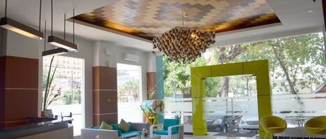 Sitteområde i lobbyen