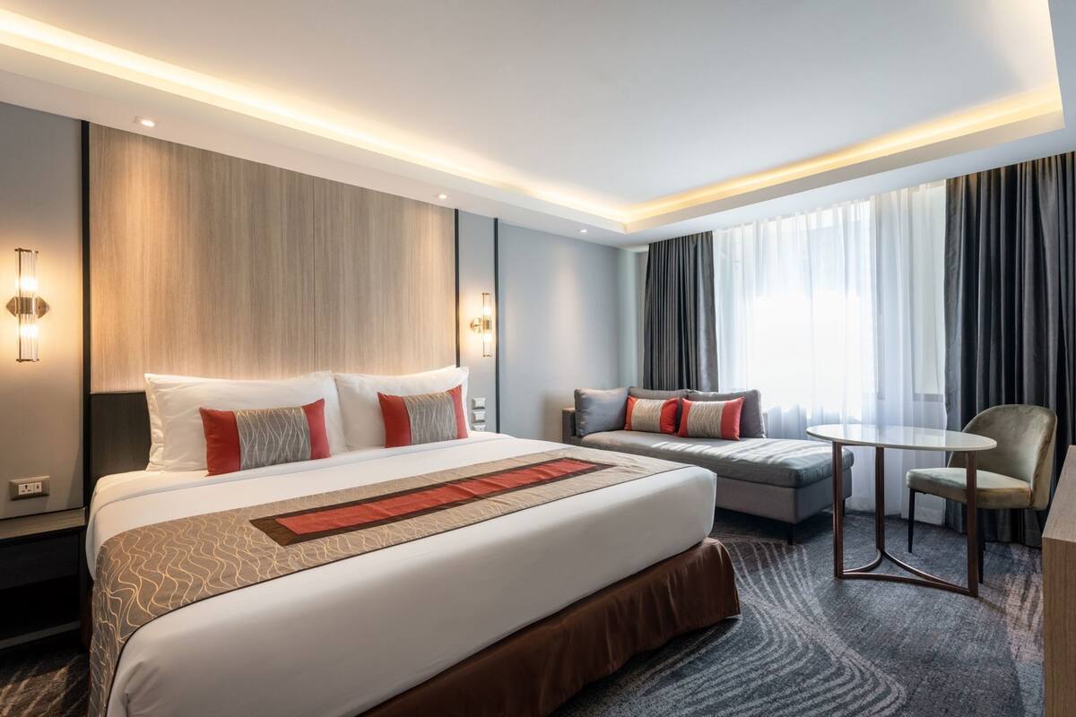 In-room safe, desk, laptop workspace, WiFi (free)