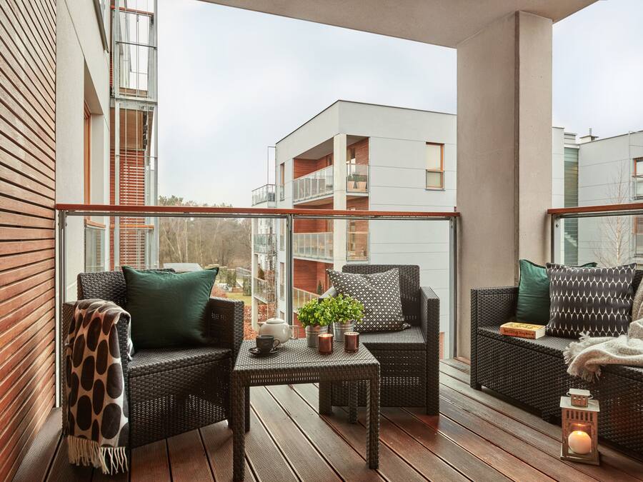 Appartement, 2 chambres (Olive Suite) | Balcon